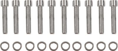DS192396 - DRAG SPECIALTIES CHROME SOCKET-HEAD CAM COVER BOLT KIT SMOOTH