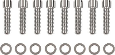 DS192397 - DRAG SPECIALTIES CHROME SOCKET-HEAD LIFTER BASE BOLT KIT SMOOTH