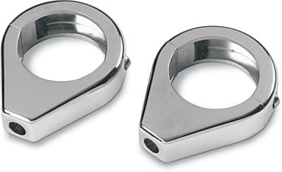 DS222190 - DRAG SPECIALTIES TURN SIGNAL FORK CLAMP CHROME 41MM