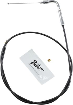DS223867 - Barnett THROTTLE CABLE TRADITIONAL BLACK OVERSIZE +6