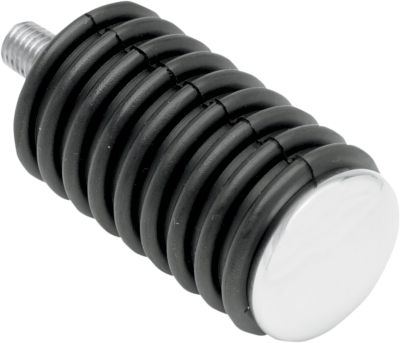 DS253407 - DRAG SPECIALTIES SHIFTPEG RUBBER CHROME-ENDS