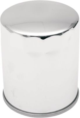 DS275126 - DRAG SPECIALTIES SPIN-ON OIL FILTER W/ MAGNETIC RING CHROME 3.25