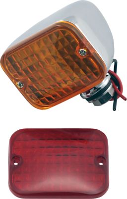 DS280169 - DRAG SPECIALTIES RECTANGULAR MARKER LIGHT DUAL-FILAMENT