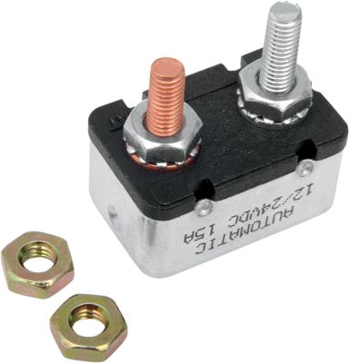 DS325648 - DRAG SPECIALTIES CIRCUIT BREAKER 15AMPERE TWO-STUD