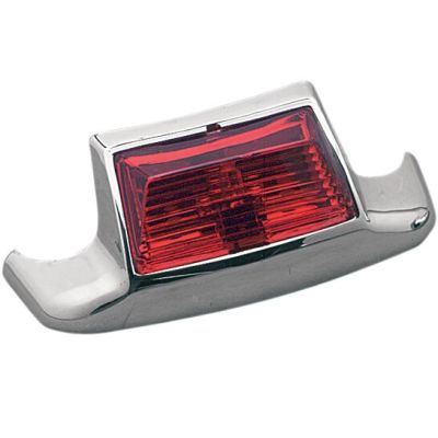 DS719932 - DRAG SPECIALTIES REAR FENDER TIP LIGHT RED LENS CHROME