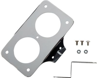 DS720133 - DRAG SPECIALTIES LAYDOWN LICENSE PLATE MOUNT STEEL