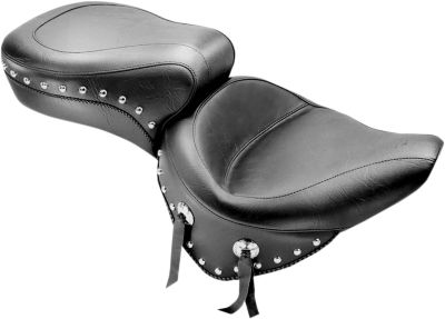 DS900219 - Mustang SEAT ONE-PIECE SUPER TOURING 2-UP STUDDED WITH CONCHOS