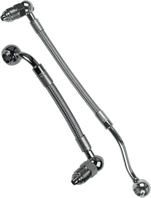 HDFL005 - GOODRIDGE FUEL INJECTION LINE KIT STAINLESS-STEEL CHROME HARLEY
