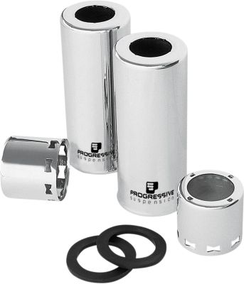 PS5027C - PROGRESSIVE SUSPENSION CUSTOM SHORT SHOCK COVERS CHROME