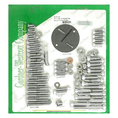 500194 - GARDNER-WESTCOTT Motor screw set, chrome allen