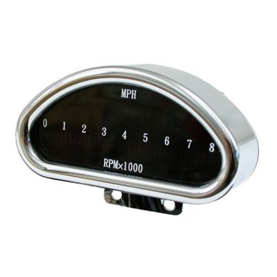 500412 - MCS Electronic CNC aluminum speedometer (MPH) chrome