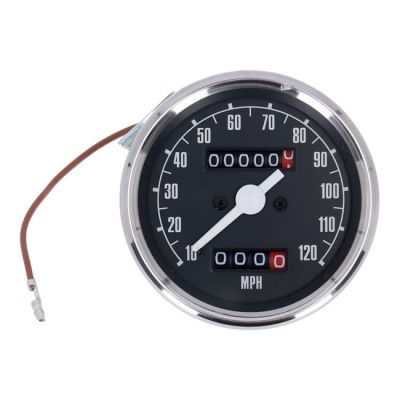 500515 - MCS FX Speedometer. MPH 2:1 ratio. Early style face