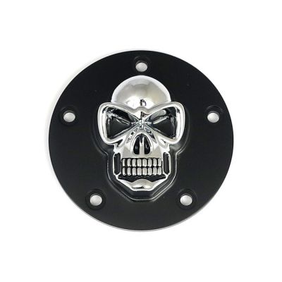 500566 - MCS Skull point cover. Black/Chrome