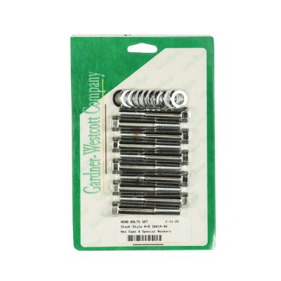 501795 - GARDNER-WESTCOTT Head bolt kit, hex. chrome stock style
