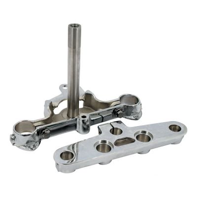 501943 - MCS Stock style FLST/f 41mm triple trees. Chrome