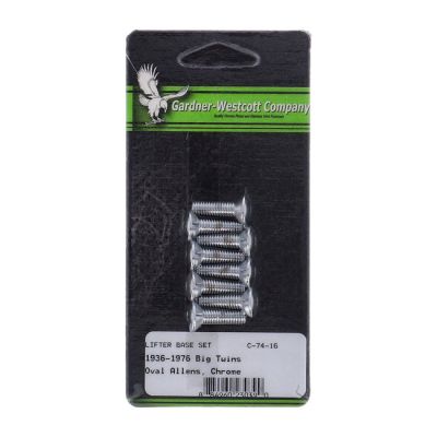 502980 - GARDNER-WESTCOTT GW, tappet block mount kit. Flathead allen, chrome