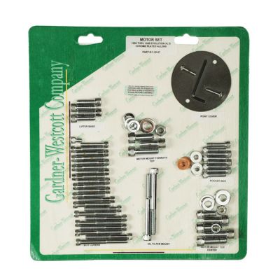503111 - GARDNER-WESTCOTT Motor screw sets, chrome allen