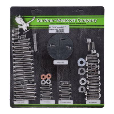 503129 - GARDNER-WESTCOTT Motor screw set, polished ss allen