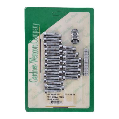 503131 - GARDNER-WESTCOTT V-Rod side cover set. chrome allen