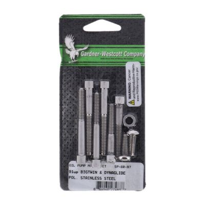 503287 - GARDNER-WESTCOTT Oil pump mount kit, pol. ss allen