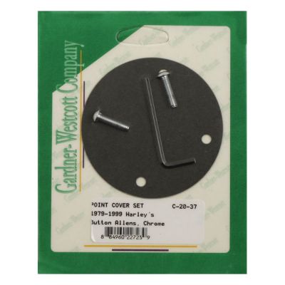 504885 - GARDNER-WESTCOTT GW, point cover mount kit. Chrome, buttonhead allen
