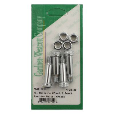 505215 - Gardner-Westcott, foot peg mount kit. Chrome