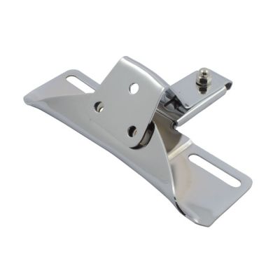 505780 - MCS License plate bracket OEM style, 3-hole. Chrome