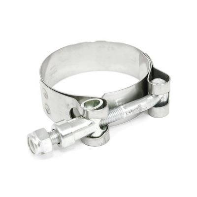 506509 - Paughco, Panhead custom header clamps stainless steel