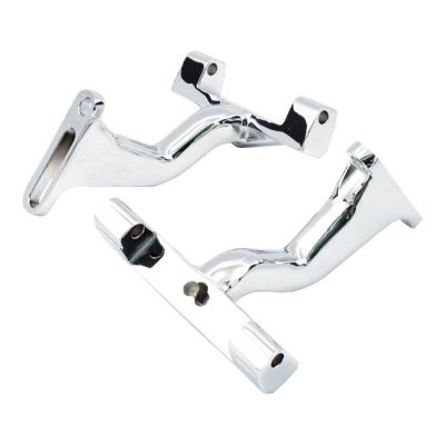 508583 - MCS Mount bracket, passenger floorboard. Raised. Chrome