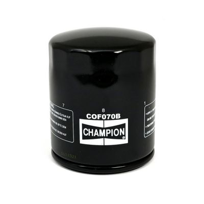 508799 - Champion, spin-on oil filter. Black