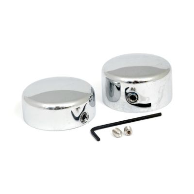 508925 - MCS Swingarm pivot bolt cover set. Chrome