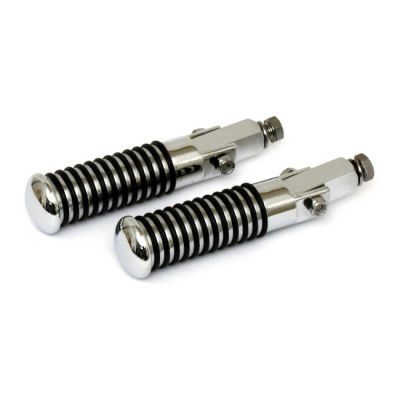 509895 - MCS Sundance O-ring foot pegs. universal 3/8-24 mount. Chrome