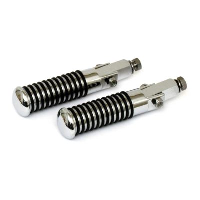 509905 - MCS Sundance O-ring foot pegs. universal 1/2-20 mount. Chrome