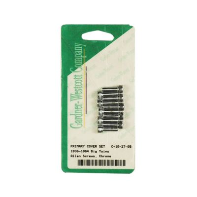 510185 - GARDNER-WESTCOTT Primary cover mount kit, chrome allen