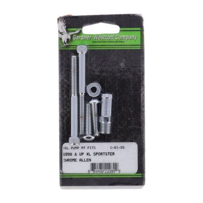510592 - Gardner-Westcott, oil pump mount kit. Chrome allen