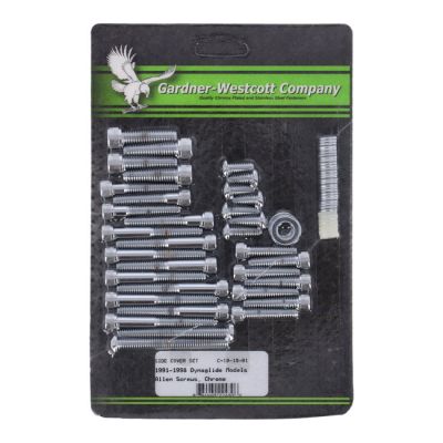 510631 - GARDNER-WESTCOTT Big Twin side cover mount kit, chrome allen
