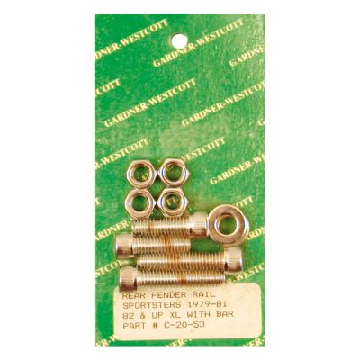 510665 - Gardner-Westcott, fender strut mount kit. Chrome Allen head