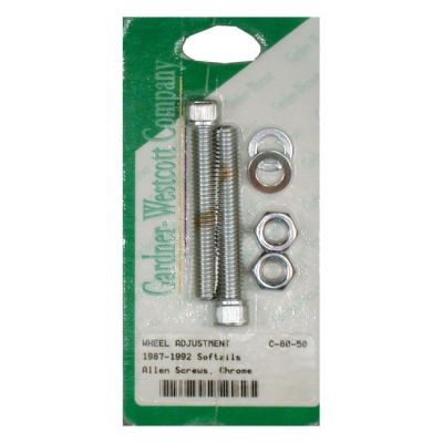 510828 - GARDNER-WESTCOTT Axle adjuster kit, chrome allen