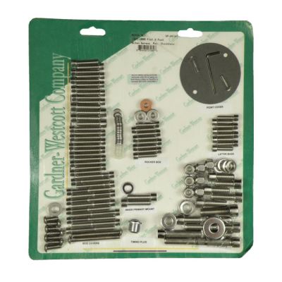 510841 - GARDNER-WESTCOTT Motor screw set, polished ss allen