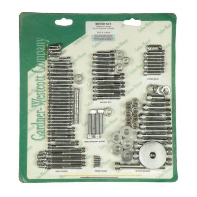 510843 - GARDNER-WESTCOTT Motor screw set, chrome allen
