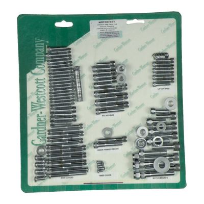 510844 - GARDNER-WESTCOTT Motor screw set, chrome allen