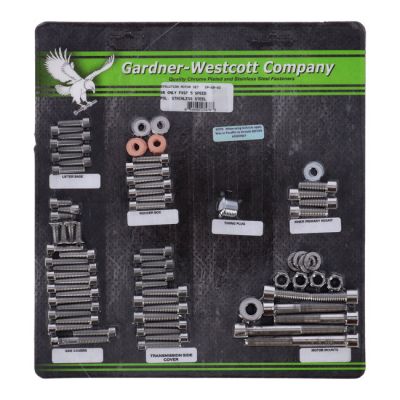 510854 - GARDNER-WESTCOTT Motor screw set, polished ss allen