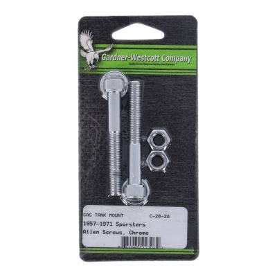 510871 - Gardner-Westcott, gas tank mount kit. Chrome Allen