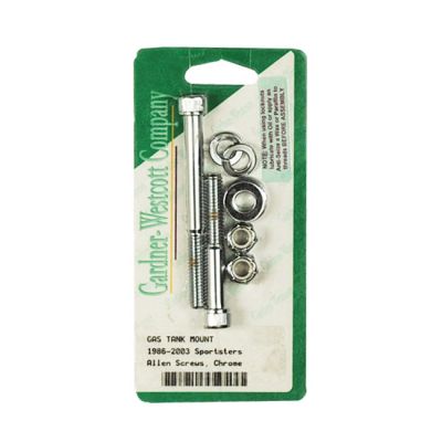 510873 - Gardner-Westcott, gas tank mount kit. Chrome Allen