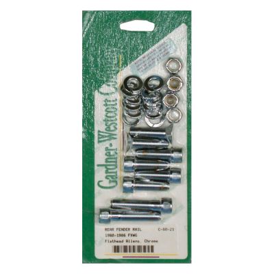 510885 - Gardner-Westcott, fender strut mount kit. Chrome Allen head