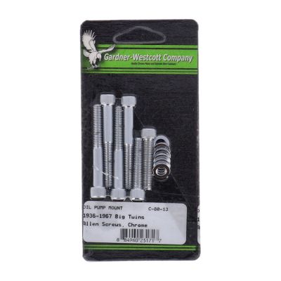 510930 - GARDNER-WESTCOTT Oil pump mount kit, allen chrome