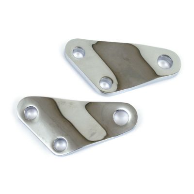 511300 - MCS Shovel passenger peg brackets. Chrome