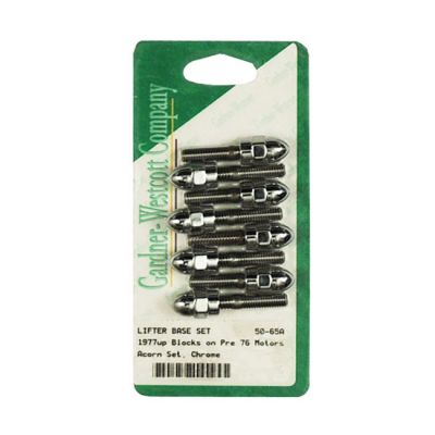 513555 - GARDNER-WESTCOTT GW, tappet block mount kit. Acorn, chrome