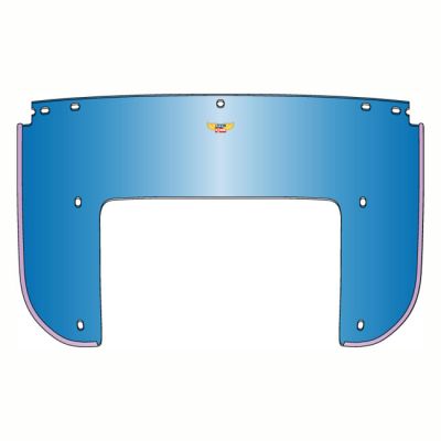 513693 - National Cycle, Beaded 5-bolt lower window. Blue