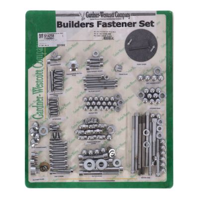 514258 - GARDNER-WESTCOTT Builders fastener set, polish. allen